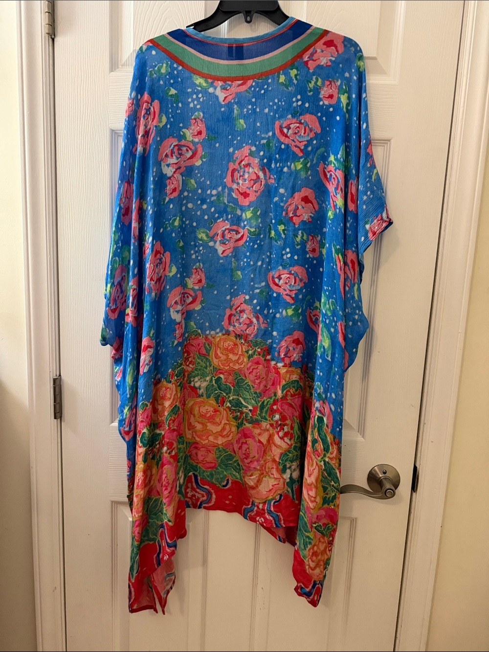 Anthropologie blank London rose print open cardigan kimono top sz OS - Picture 5 of 5